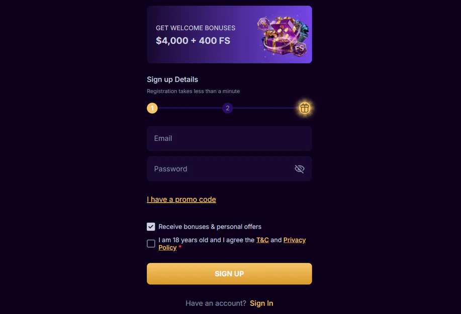 Sevenreels — seo-text:registration